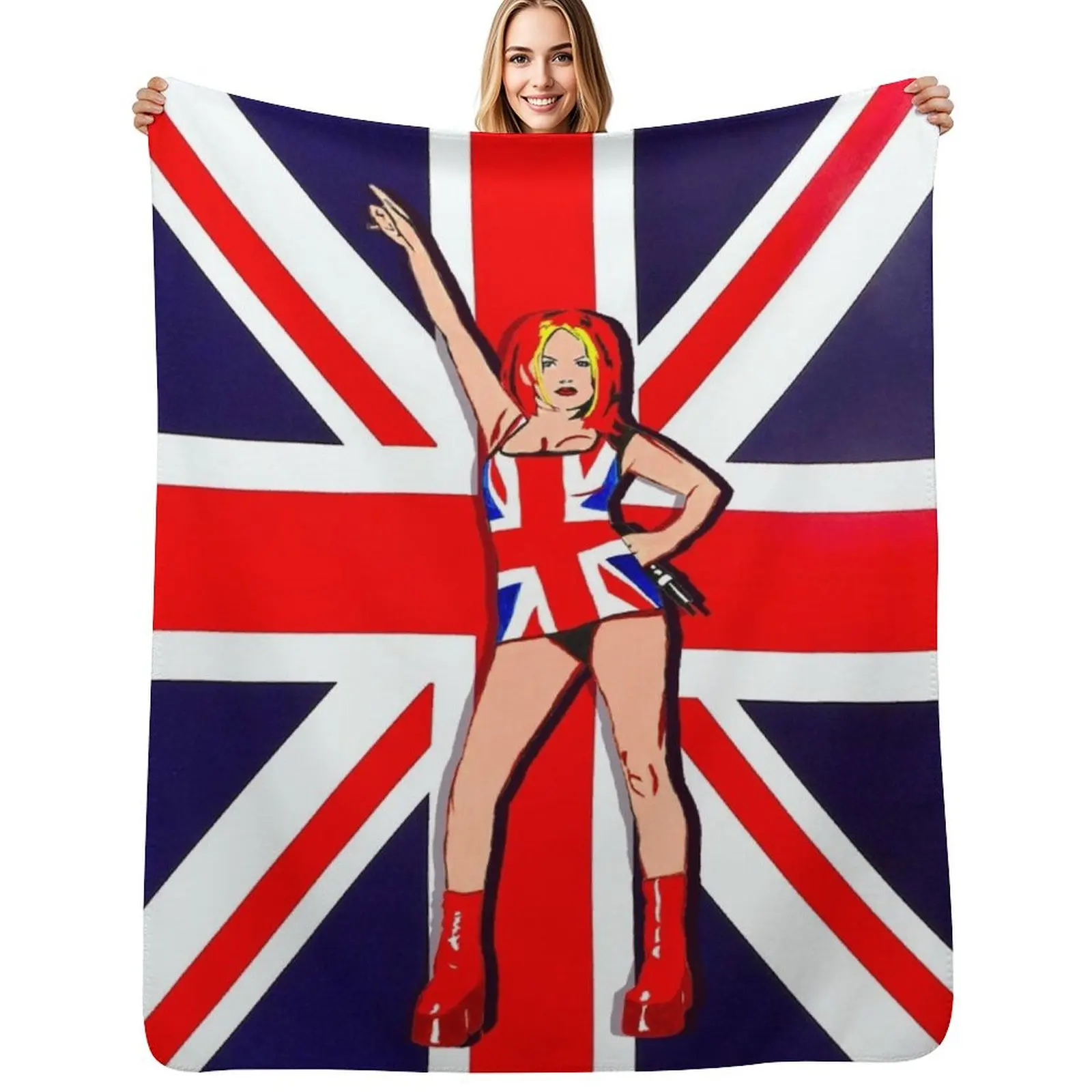 union jack Throw Blanket Thermals For Travel Quilt decorative Plush Bed Bed linens Blankets
