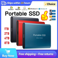 Portable SSD 1TB Original Hard Disk USB3.1 High Speed Hard Drive Type-C Solid Disk 2TB 4TB External ssd for Phone/Loptop/Mac/PC