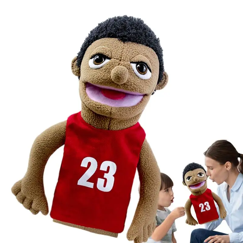 Career Hand Puppets Plush Children Doll Talk Show Party Props Cook Firefighter Farmer Worker Detective Doctor Stuffed Plush for