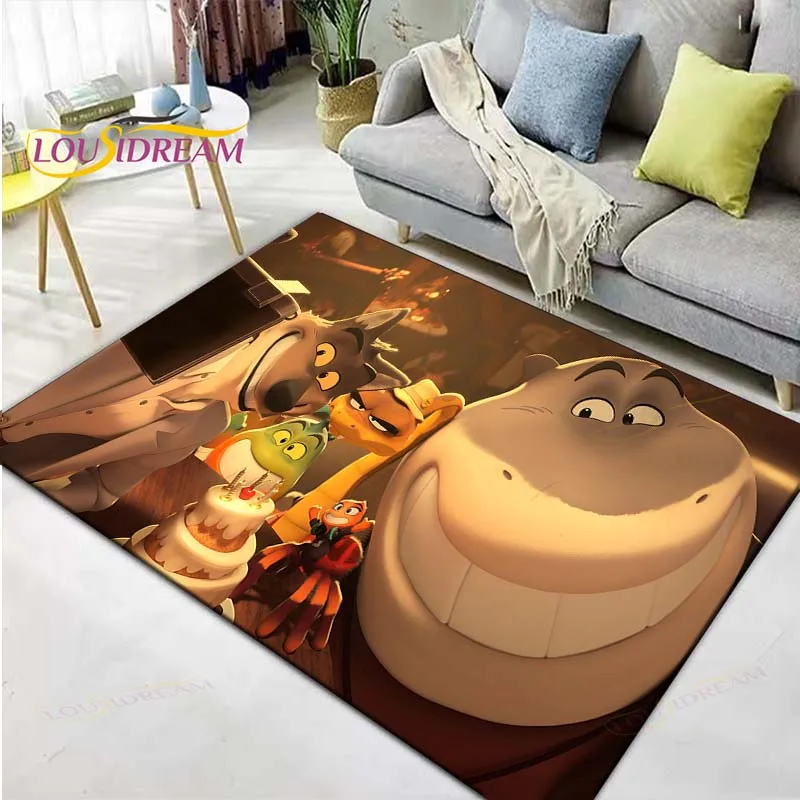 

Cartoon Film TT-The-Bad-Guys Printed Carpets Living Room Anti-Skid Area Rug Kids Bedroom Mats Yoga Mat Large Carpet Decor