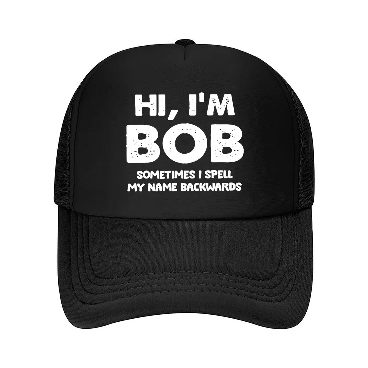 Men's Funny Lettering Print with - Alphabet - Machine Washable Outdoor Hat Suitable for Casual Wear, 2026 Mesh Baseball Cap