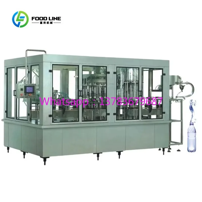 Customized Water Bottle Filling Capping Labeling Machine High-Precision for Mineral Water Production Line Industrial Use