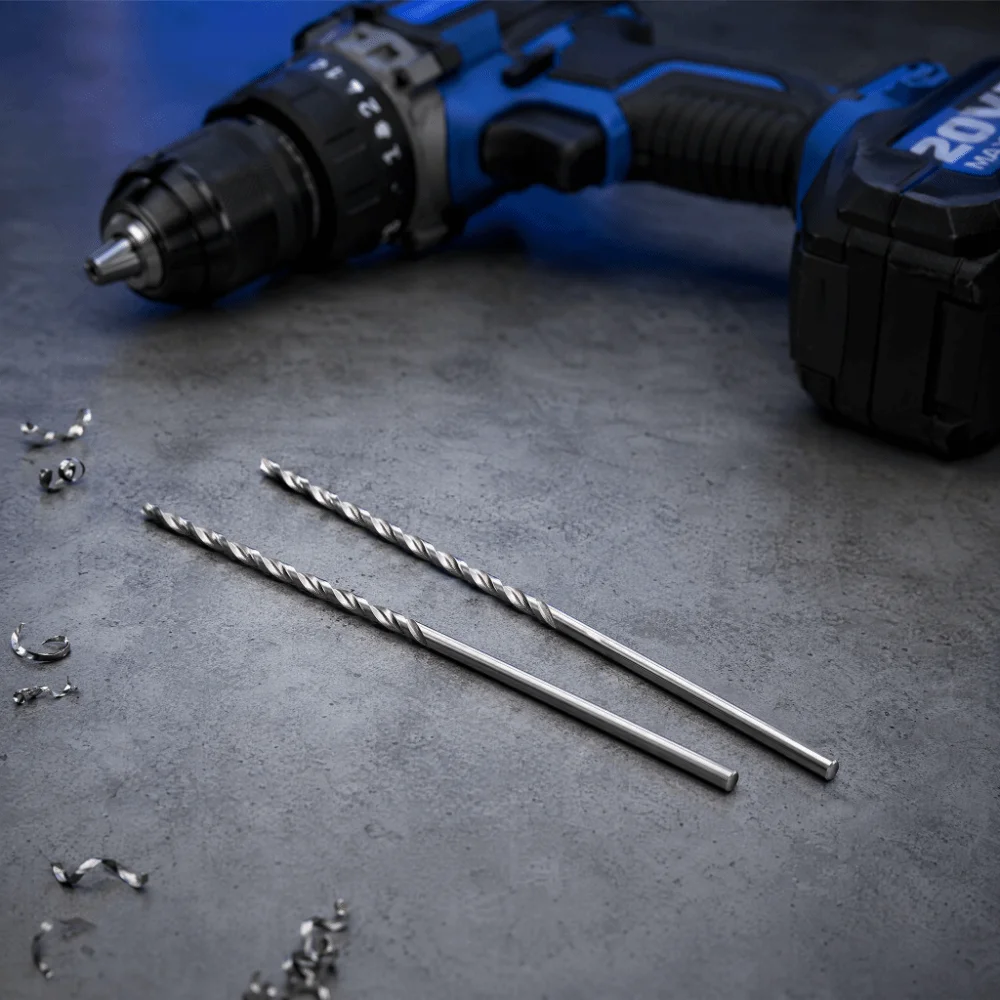2pcs 3mm Diameter Auger Drill Bit 160mm Length HSS Material Straight Shank Drill Bit High Speed Steel Straight Shank