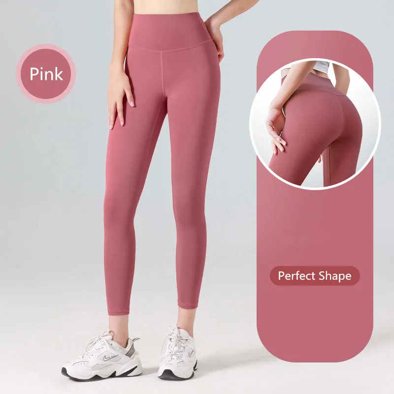 28 Colors Fitness Women Sport Seamless Leggings High Waist Elastic Solid Yoga Leggings Gym Trainning Joggings Pants Female