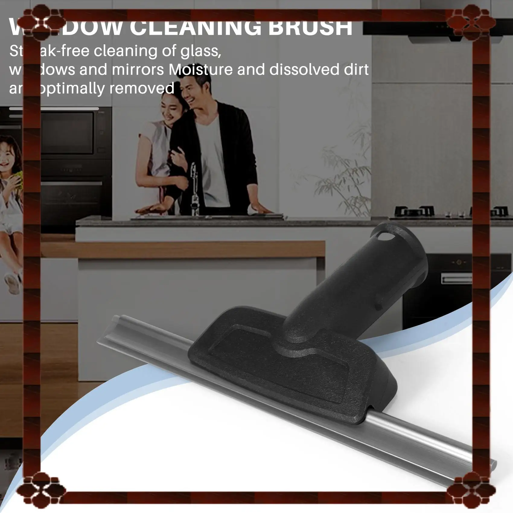 24-Hour Delivery For Karcher SC2 SC3 SC4 SC5 CTK10 CTK20 Window Nozzle Scraper Round Brush For Steam Cleaner Mirrors Moisture,Cl