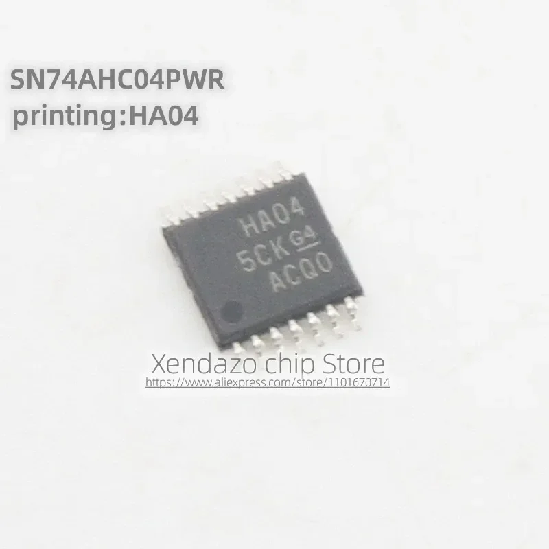 10pcs/lot SN74AHC04PWR SN74AHC04PW Silk screen printing HA04 TSSOP-14 package Original genuine Inverter chip