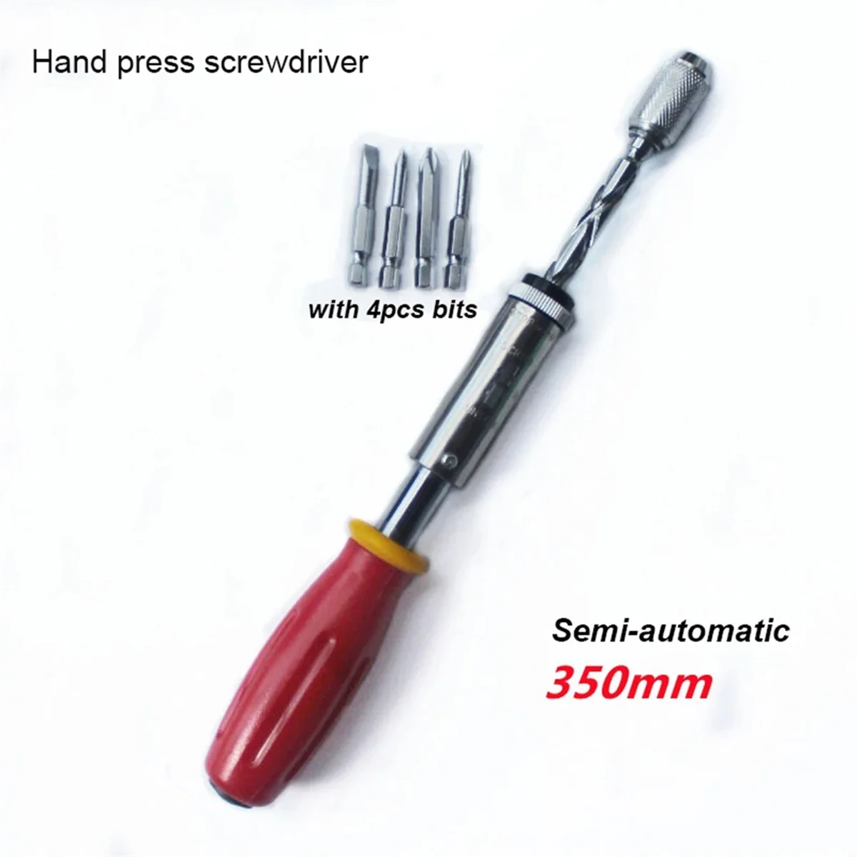 

A002 350mm Semi-Automatic Screwdriver High-Grade Ratchet Forward and Reverse Screwdriver Hexagonal Rod Hole Opener