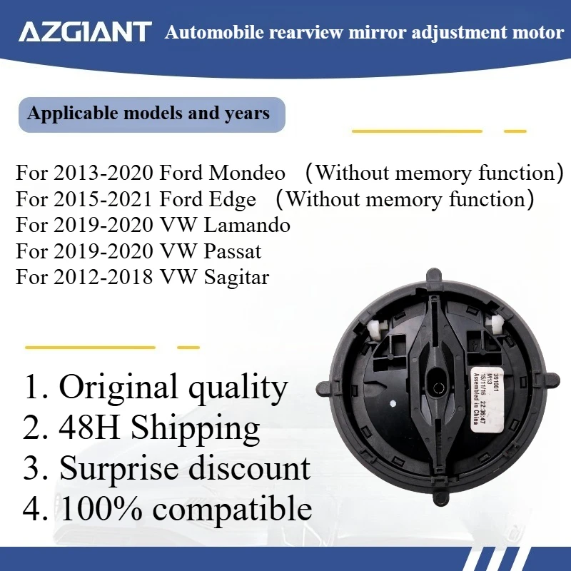 

Azgiant Car rearview mirror lens glass adjustment motor module for 2013-2020 Ford Mondeo（Without memory function）3PIN original