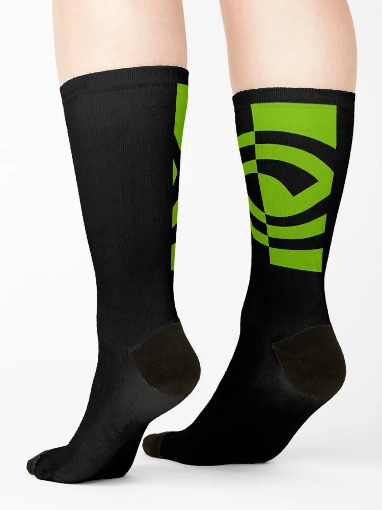 Nvidia Logo Essential Socks New year's short Stockings man custom sports Men's Socks Women's