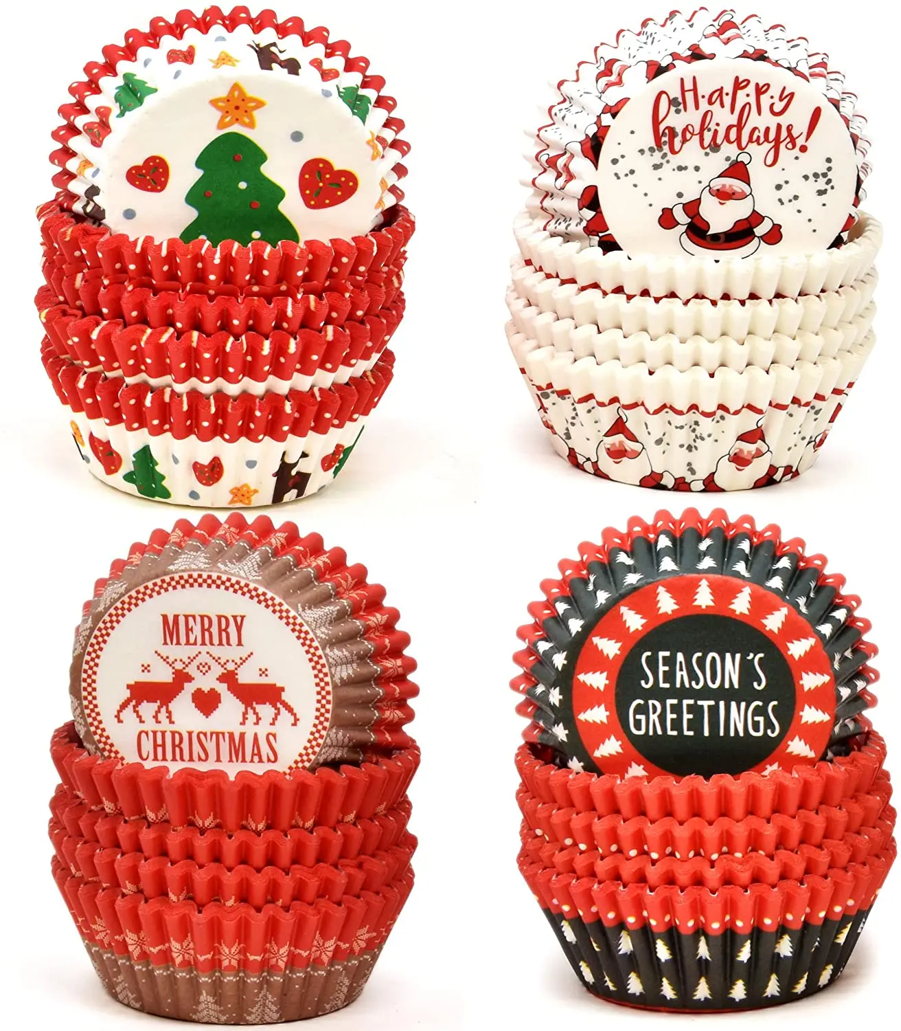 Medium Muffin Cups Printed Children's Cake Cups Holiday Celebration Cake Cups