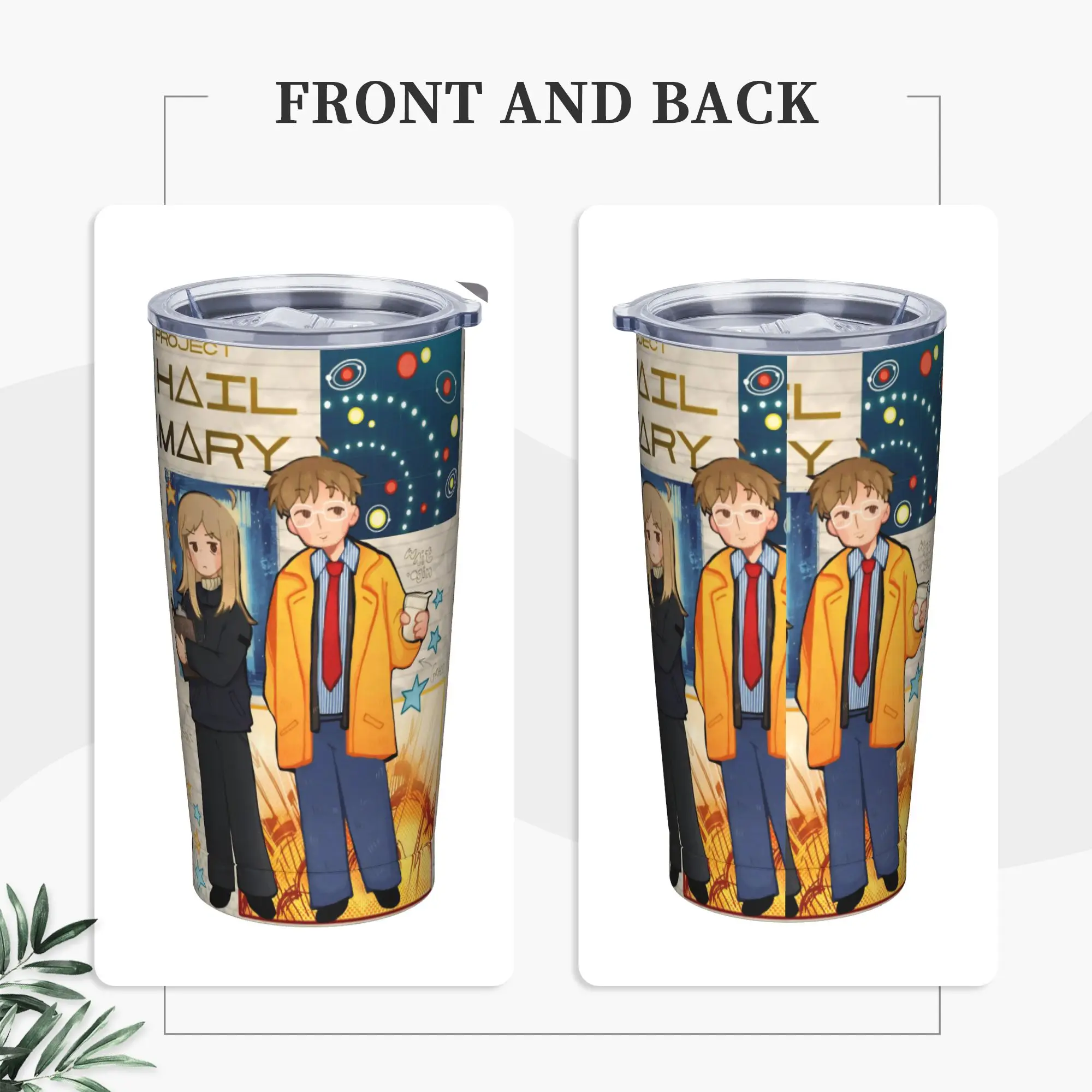 Project Hail Mary Tumbler Vacuum Insulated 2026 Sci-Fi Movie Thermal Cup Stainless Steel Outdoor Mug Hot Cold Drink, 20oz