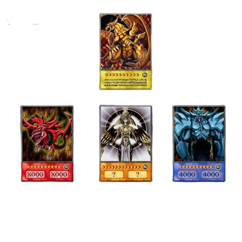 Yu-Gi-Oh Anime Style Cards Dark Magician Exodia Obelisk Slifer Ra Yugioh DM Classic Orica Proxy Card Childhood Memory