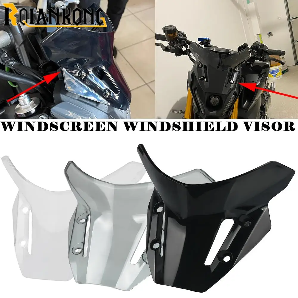 

For YAMAHA MT-09 SP 2021 2022 2023 MT09 SP Windshield Motorcycle Risen Wind Screen MT 09 Front Spoiler Air Deflector Screen