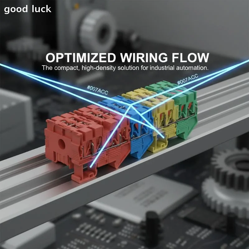 5Pcs PT2.5 QUATTRO Push-In Termin Spring Plug Cable Screwless Electrical Connector Two-in, Two-out Quick-connect Terminal Block