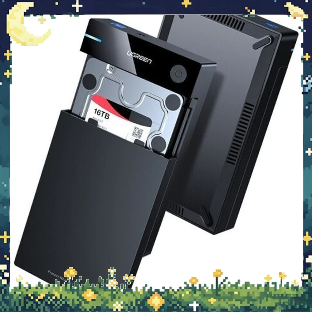 UGREEN 60736 3.5 Inch HDD Enclosure USB 3.0 Type C 5Gbps External Hard Drive Case for Desktop PC