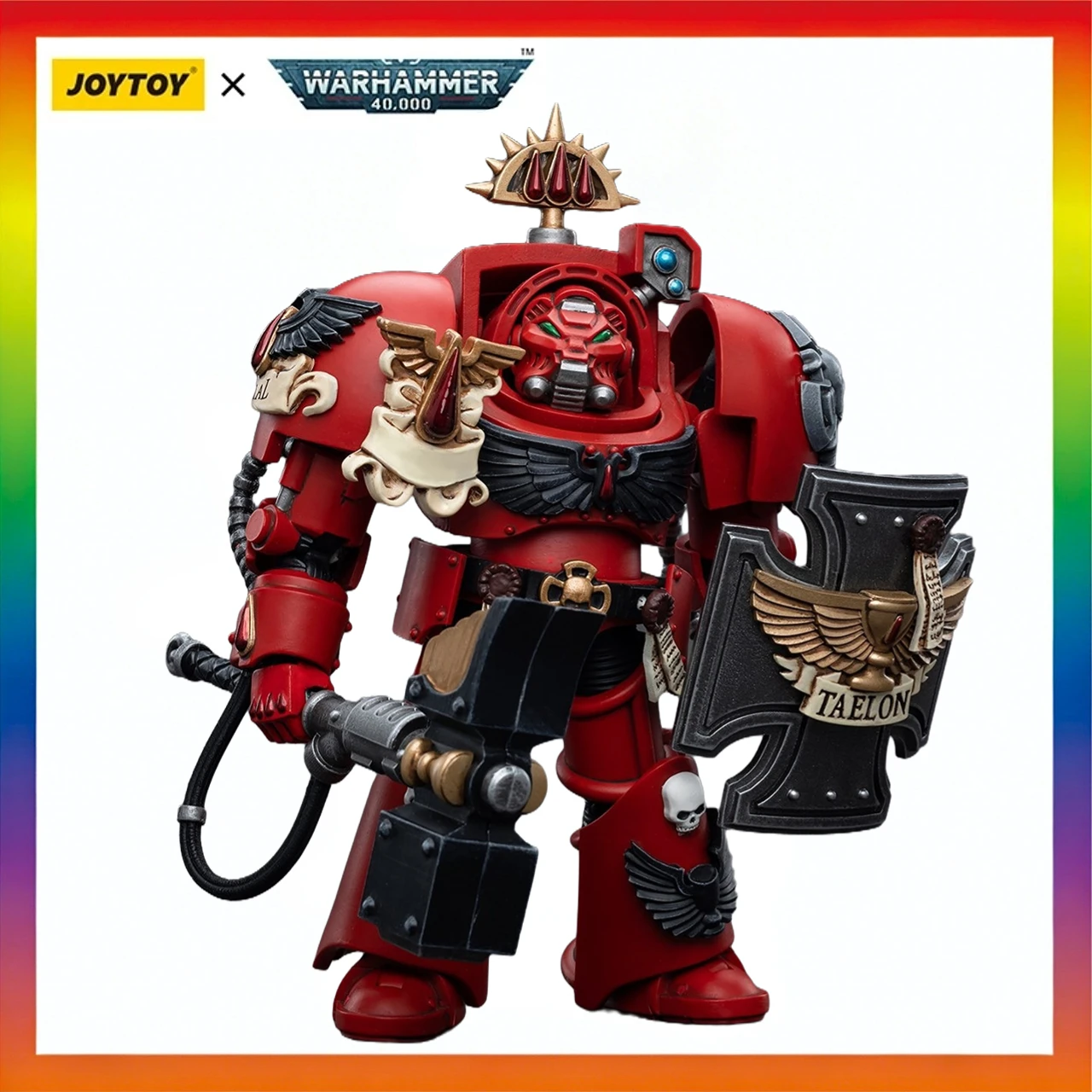 

Оригинальная фигурка JOYTOY Warhammer 40K в масштабе 1/18: Blood Angels Assault Terminators, модель Брата Тейлона, подарочная игрушка
