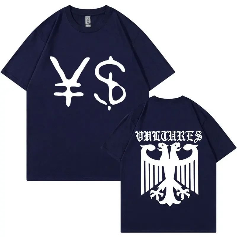 Kanye West Ye Ty Dolla Sign YS Vultures T Shirt Men's Women Vintage Hip Hop Rap T Shirts High Quality Cotton Fashion T-shirt Y2K image 2