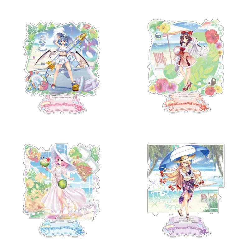 Game Anime Touhou Project Summer Version Acrylic Standing Sign Desktop Ornament Festival Gifts for Friends