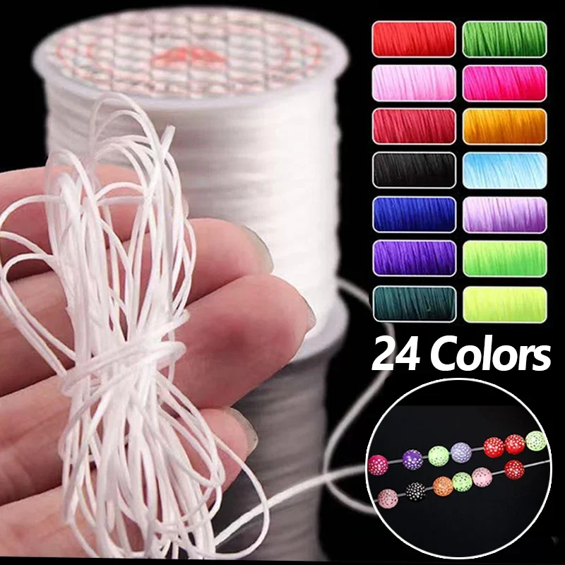 Transparent Crystal String Strong Elastic Rope Beading Thread Cord For Jewelry Making Stretchable Necklace Bracelet DIY Supplies