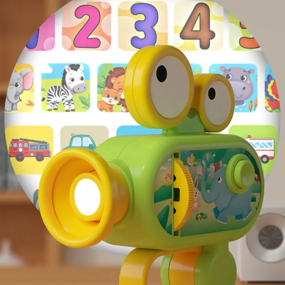 

Plastic Kids Handheld Projection Flashlight Cartoon Pattern Puzzle Children's Luminous Toys Interactive Early Education