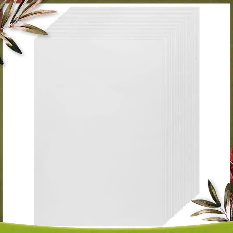 New-25 Sheets Printable Vinyl Sticker Paper Self-Adhesive Waterproof Matte White Printing Paper Sheet, For Inkjet Printer