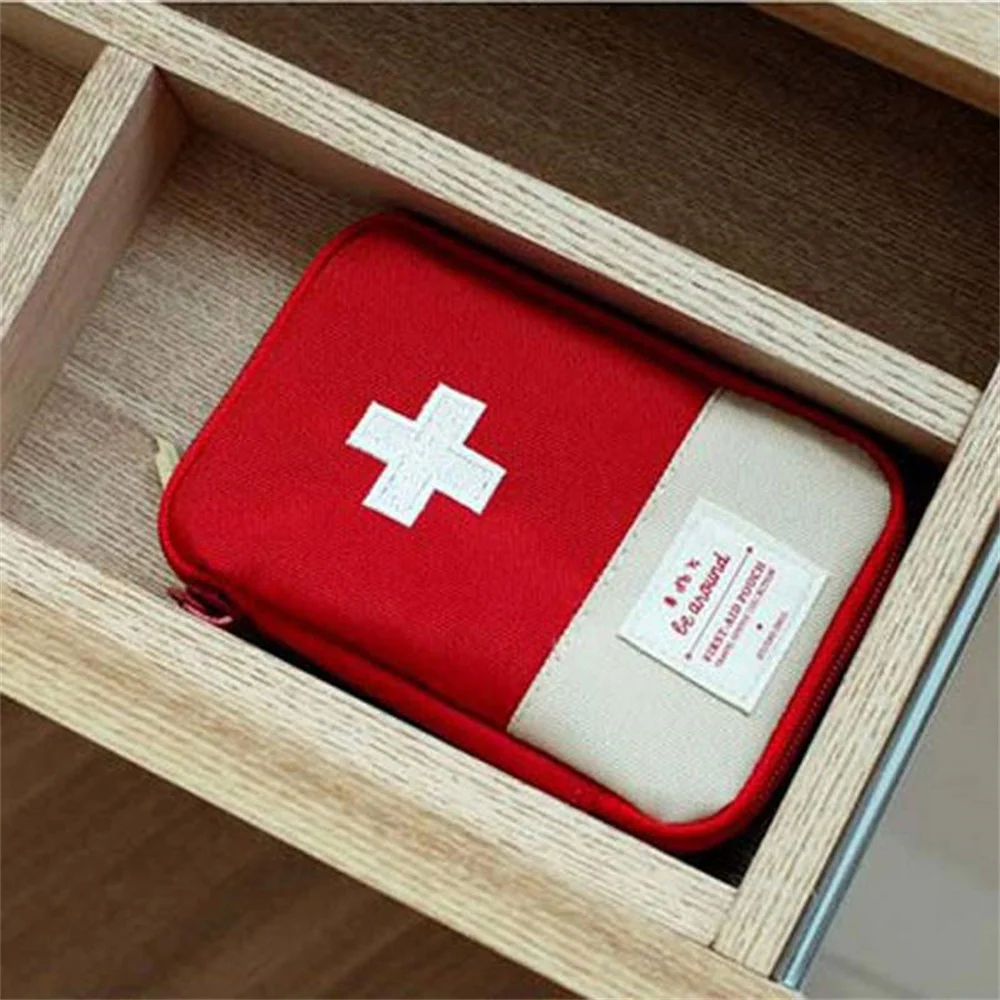 Portable Medicine Bag Cute First Aid Kit Medical Emergency Kits Organizer Outdoor Household Medicine Pill Storage Bag Travel