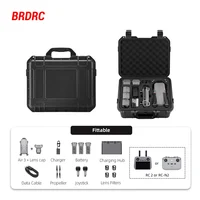 Estuche de almacenamiento de carcasa dura para DJI Air 3/3S, caja de transporte, Maleta portátil de gran capacidad para accesorios de almacenamiento de drones RC 2/-N2