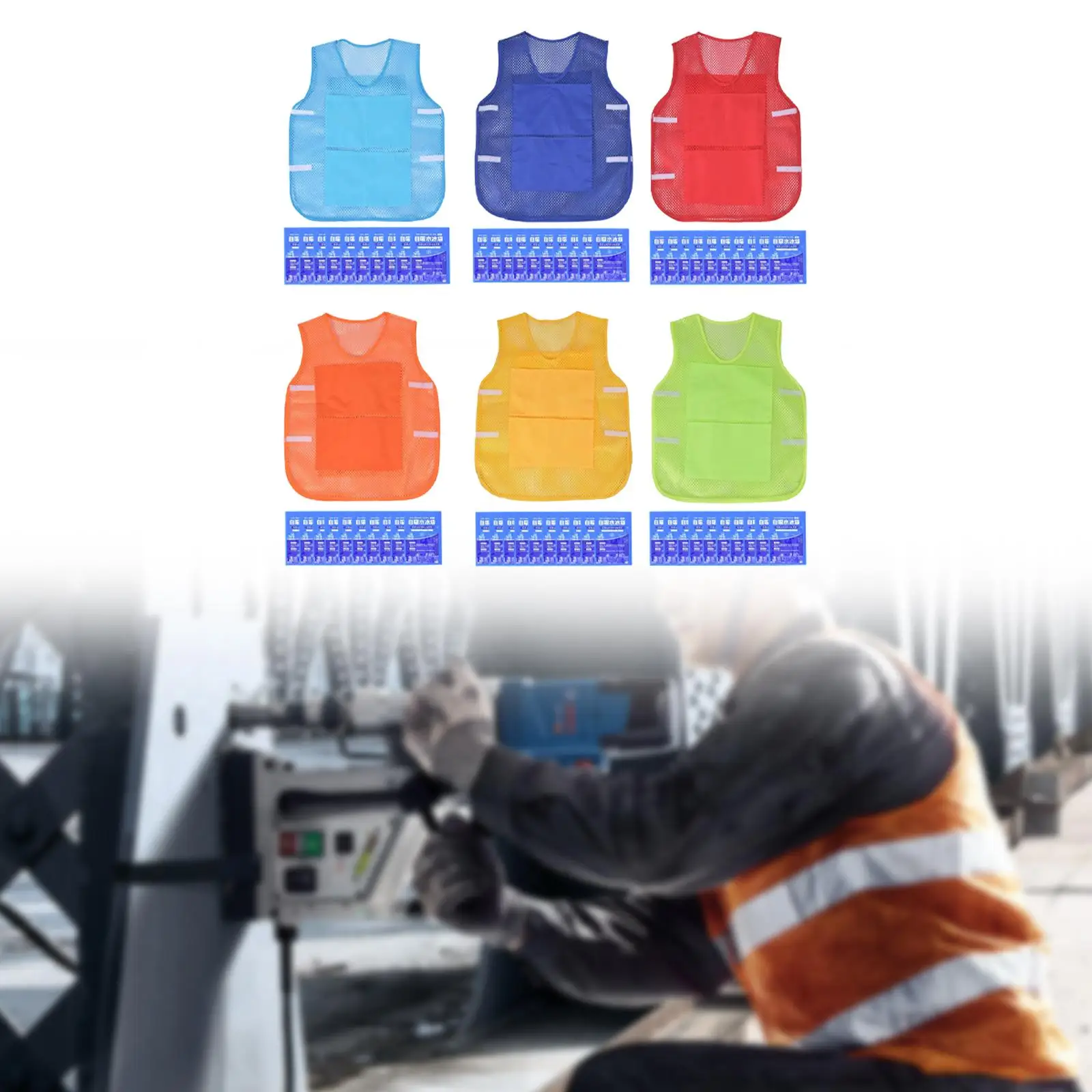 

Cooling Ice Vest Reusable Ice Packs Multifunctional Men Women Summer for Fishing Warehouses Hiking Picnic Cycling