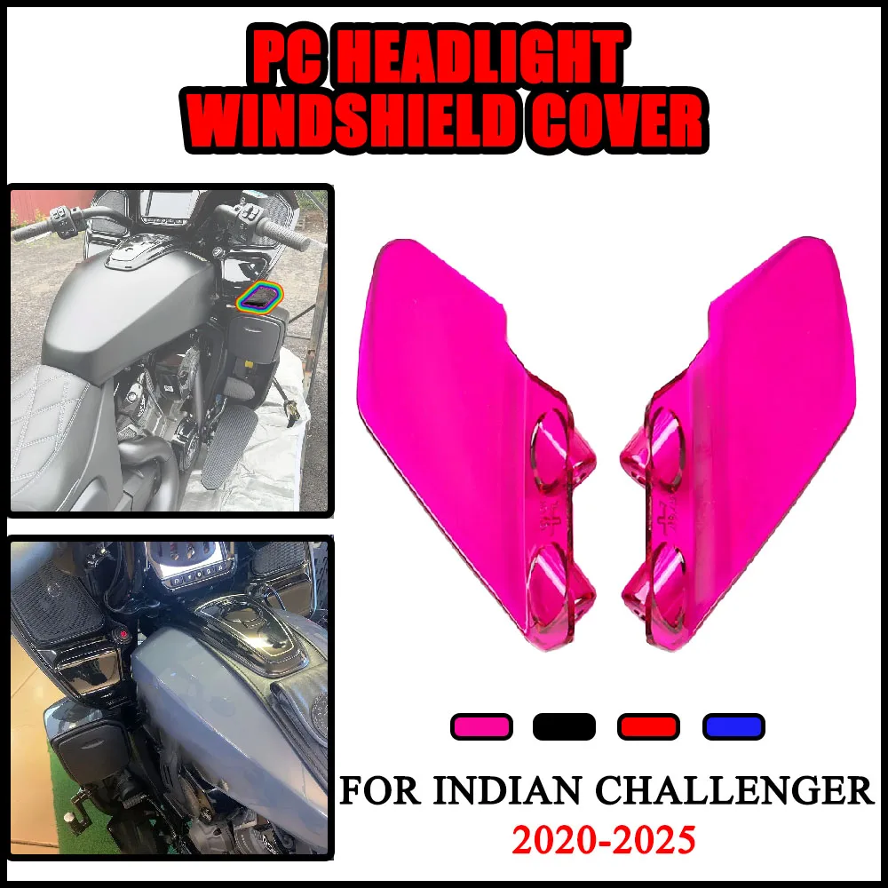 

Motorcycle Colorful PC Headlight Fairing Air Deflector For Indian Challenger 2020-2025 High Quality Accessories NEW