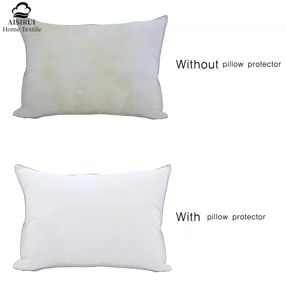 Protector de almohada impermeable con cremallera, funda de almohada a prueba de insectos, protege contra ácaros y manchas, alérgenos, 1 unidad