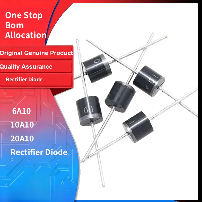 Original New 10PCS 6A10 10A10 20A10 Rectifier Diode 1000V 6A 10A 20A for Anti-Reverse Anti-Backflow Circuit Board Arduino Diy