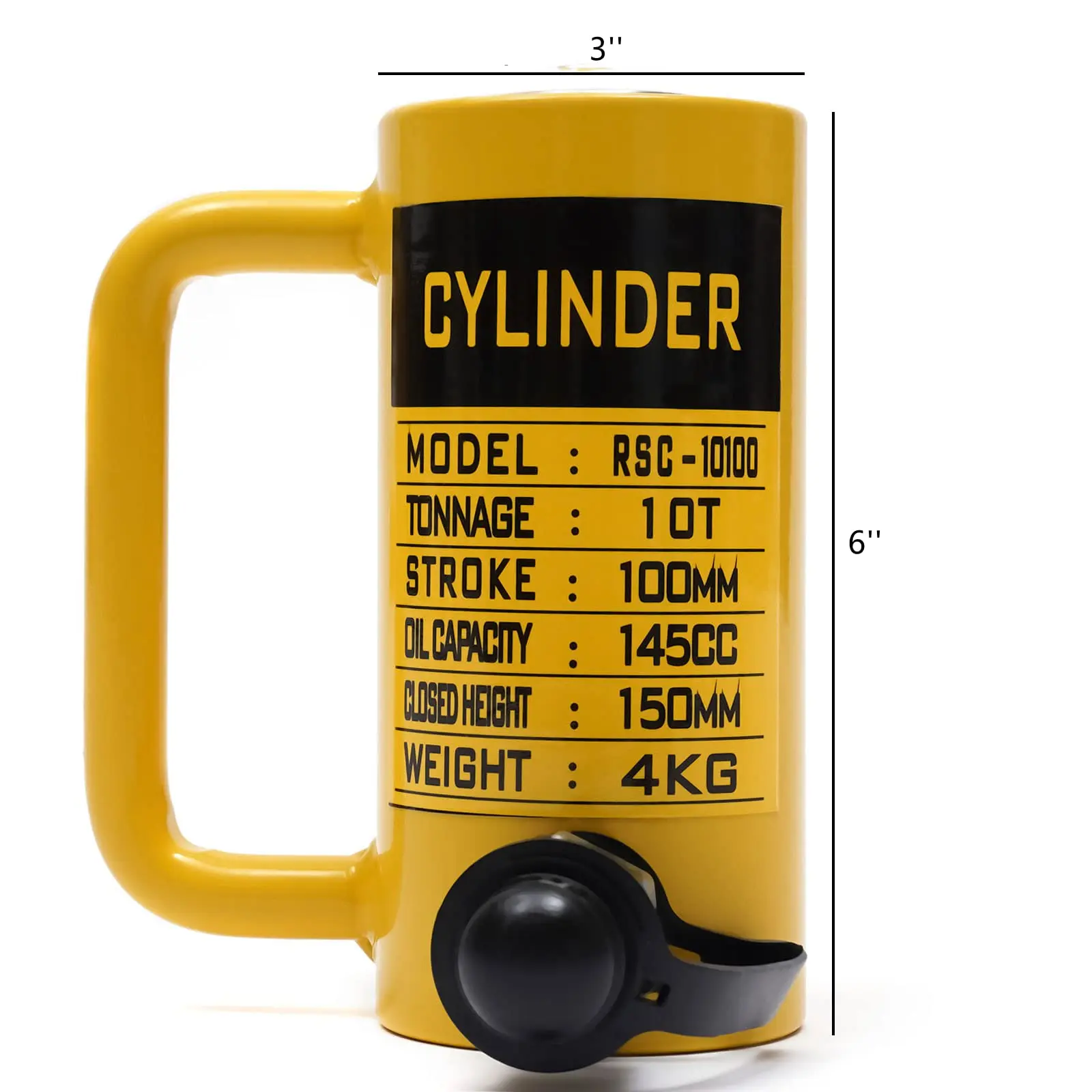 10 طن رافعة اسطوانة هيدروليكية واحدة التمثيل الهيدروليكية رام اسطوانة 100 مللي متر 4 "السكتة الدماغية الهيدروليكية الصلبة جاك الصناعية رفع جاك