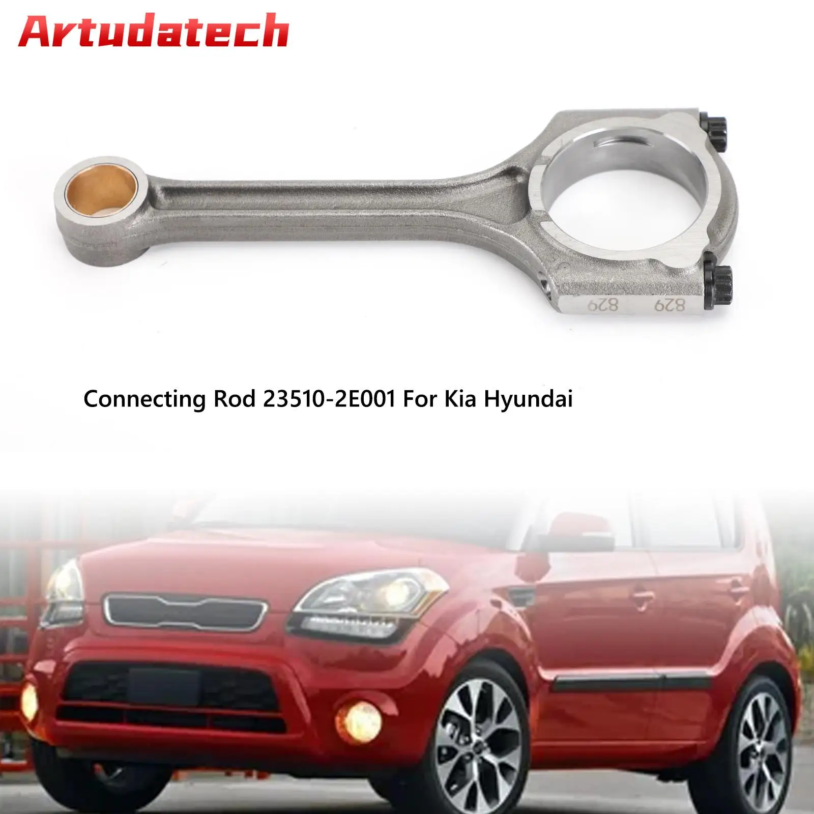 

Шатун Artudatech 23510-2E001 для 2012-2019 Kia Soul 2013-2018 Hyundai Tucson л, автомобильные аксессуары