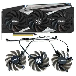 NEW CF-12915S INNO3D RTX3070 3080 iCHILL X4 FAN For INNO3D RTX 3070、3070TI、3080、3080TI、3090 iCHILL X4 Video card cooling fan