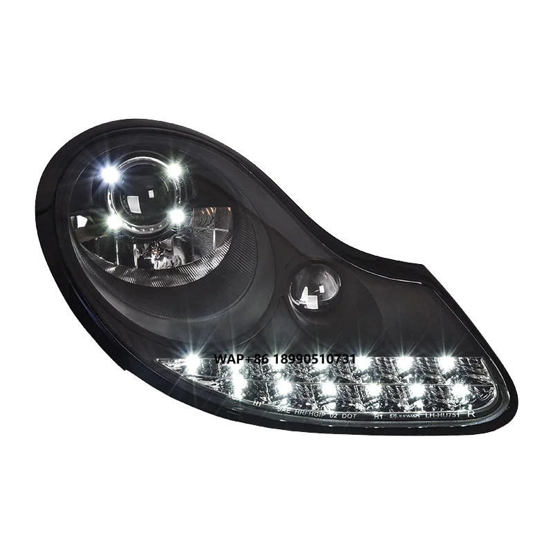 

Автомобильная фара Styg для Porsche 986 1998-2004, фара DRL, линза проектора, динамический светодиодный указатель поворота, автоаксессуары