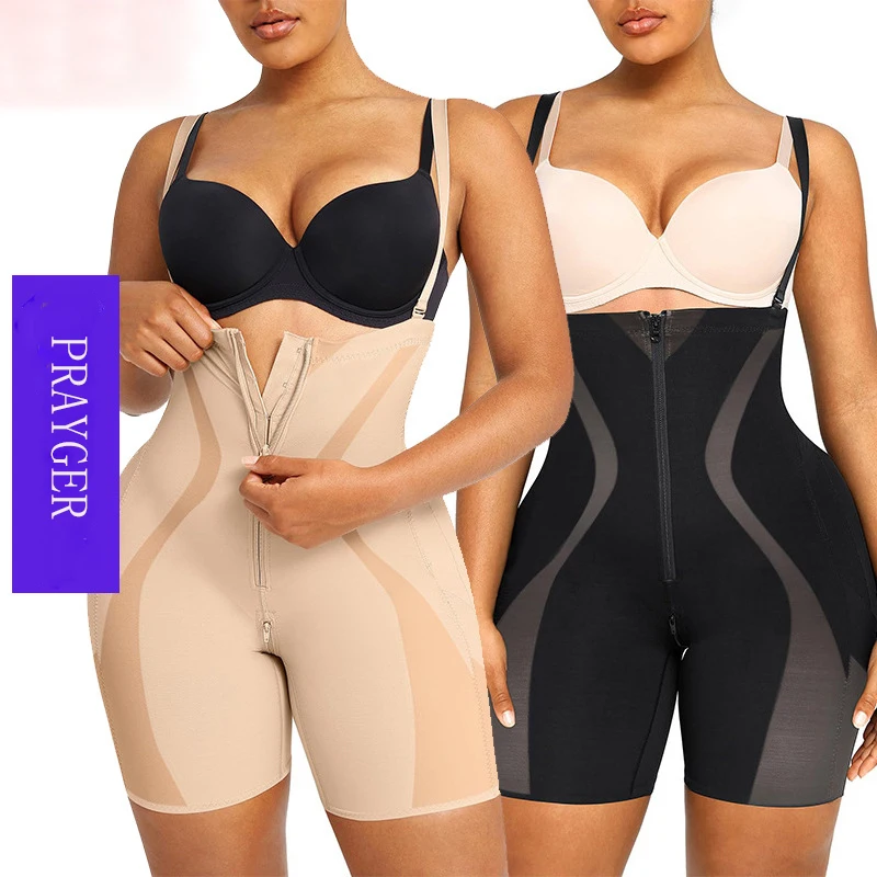 

Prayger Super High Waist Shapers Women Sexy Butt Control Panties Slimming Belly Removable Straps Corset Lace Underwear