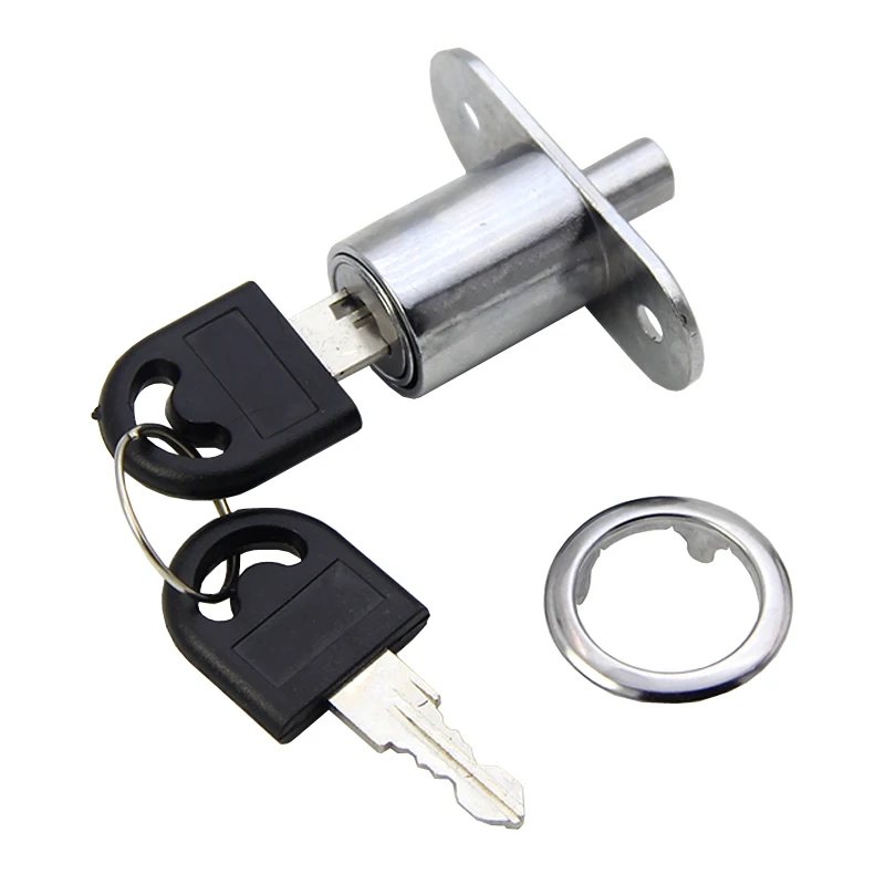 Useful Cam Cylinder Locks 22/32mm Tongue Door Bolt Latch Wardrobe Cupboard Sliding Door Lock Buckle With Keys Furniture Hardware