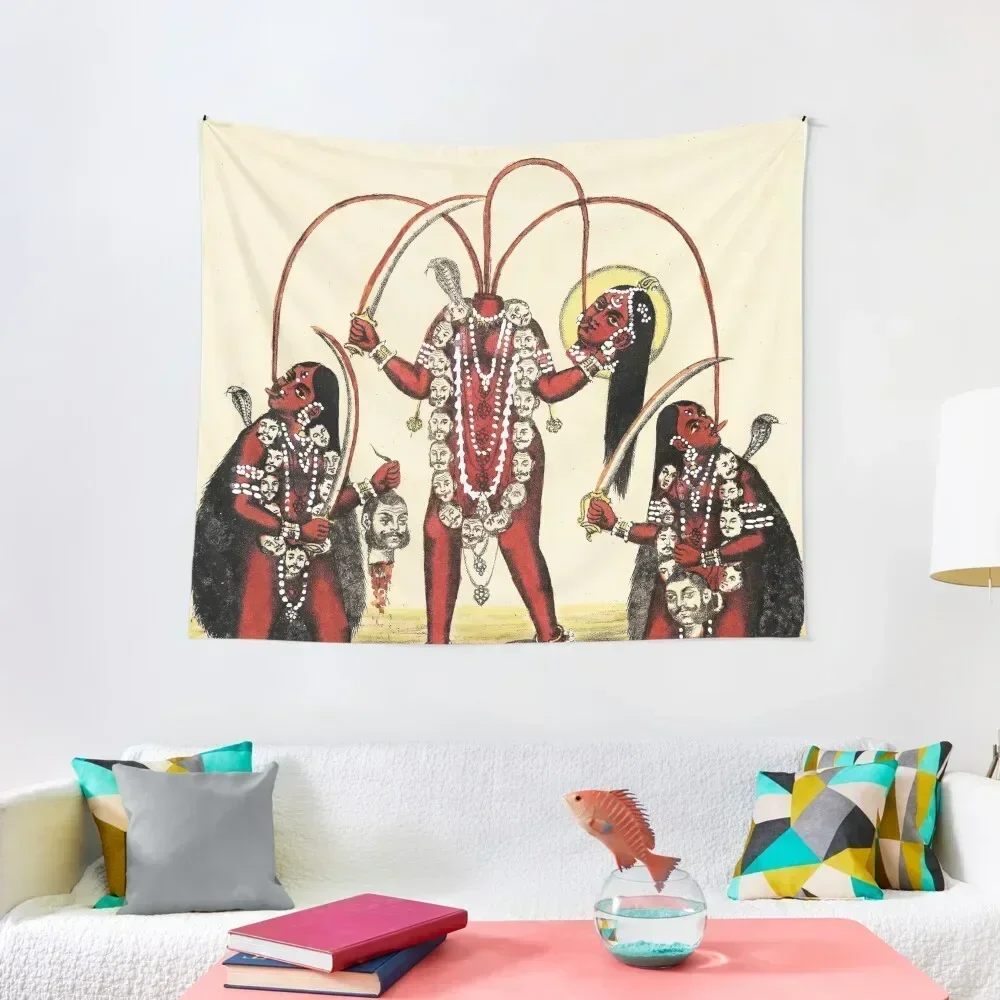 

Chinnamasta Shiva Kali Goddess Deities Tapestry Wall Hanging Decor Cute Decor Wall Decor Tapestry