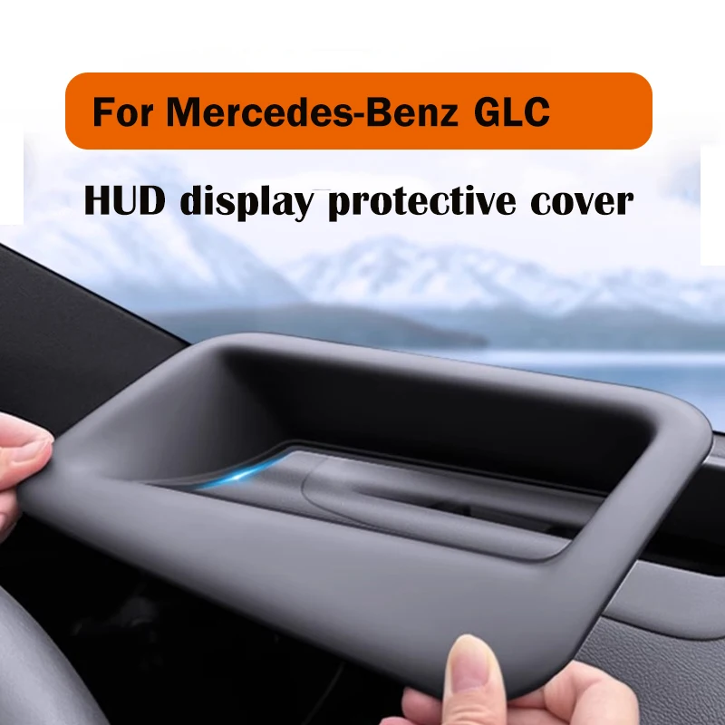 

For Mercedes Benz GLC 2023 2024 400e X254 MK2 HUD Car Protective Cover Head-Up Display Dust Cover Frame Windshield Accessorie