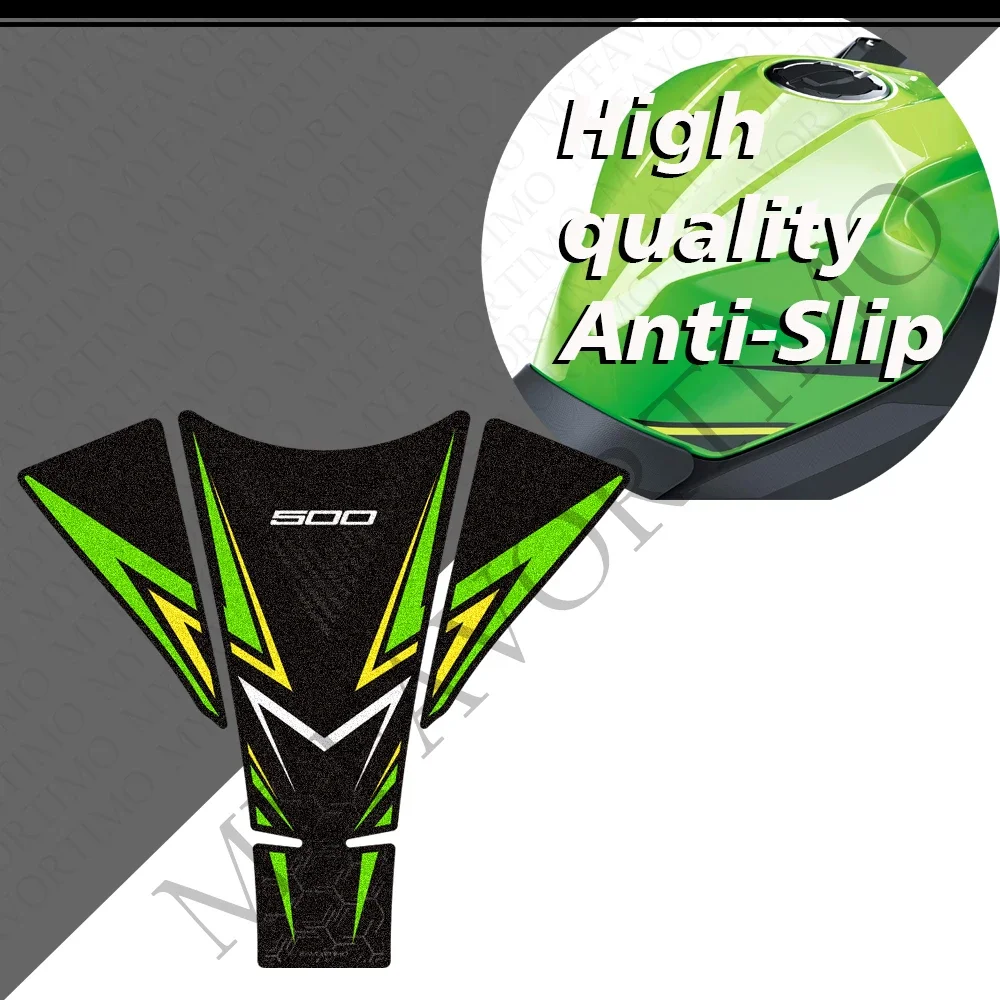 Motorcycle Tank Pad Gas Fuel Oil Kit Knee Fairing Fender Protection Stickers Decals Accessories  For Kawasaki Ninja Z500 Z500 SE