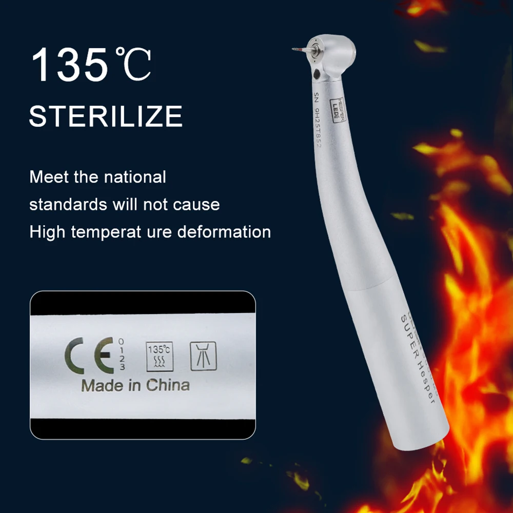 Dental Mini 9000l Fiber Optic LED High Speed Handpiece Air Turbine 4 Water Spray Kavo Type Handpiece For KAVO Coupling Type Tool