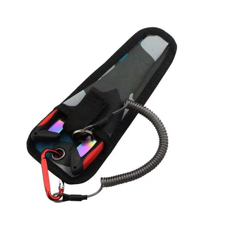 قطعتان من كماشة إغراء الصيد المحمولة المصنوعة من الفولاذ المقاوم للصدأ الملونة من التيتانيوم مع وحدة تحكم الأسماك متعددة الوظائف #4