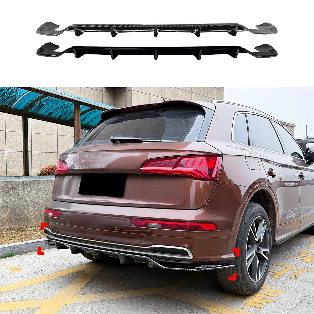 

Спойлер на заднюю часть кузова для Audi Q5 FY Sline 2018-2020, небольшой обвес, модификация.