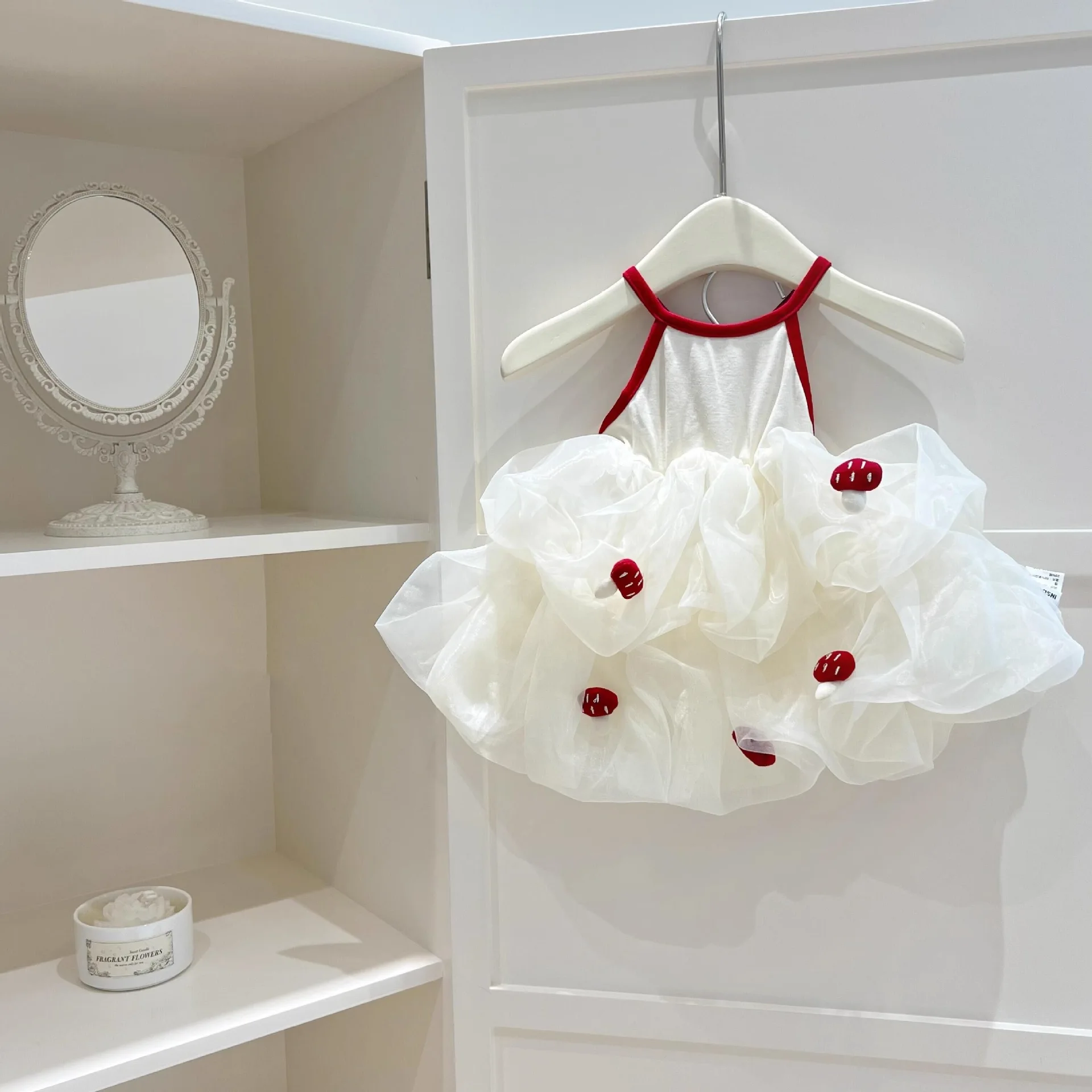 Girls Dress Summer New Style Childrens Fashion Suspender Fluffy Girls Treasure Summer Dress Cake Skirt