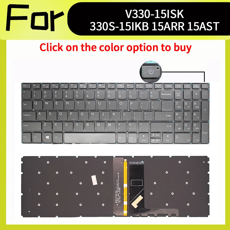

Новая американская клавиатура для Lenovo V330-15ISK V330-15IKB 330S-15IKB 330S-15ARR 330S-15AST 300-15AST 320S-15ABR 320-15AST