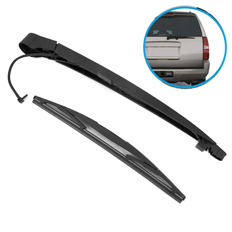 Rear Wiper Arm Set - Back Windshield Wiper Arm Blade Set #15277756, For Cadillac Escalade GMC Yukon Chevy Tahoe Suburban 07-13