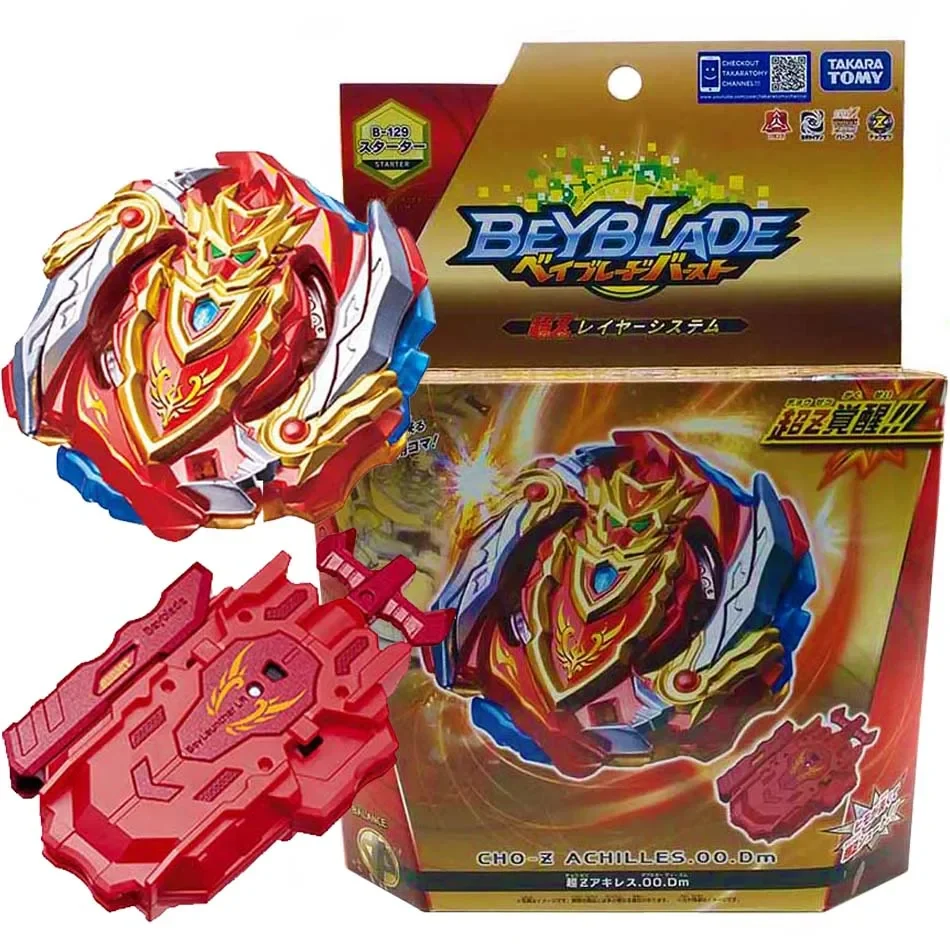 Original Takara Tomy Beyblade Burst Cho-Z B-129 Starter Cho-Z Achilles .00.DM