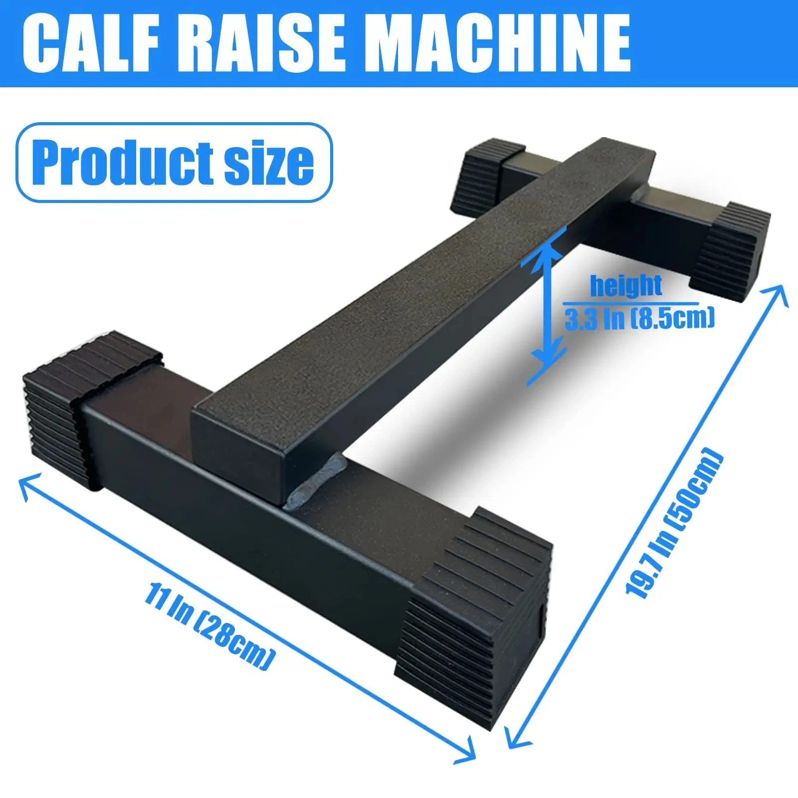 Home Gym Steel Calf Raise Bar Standing Calf Raise Machine for Calf Stretching Squat Foot Stretch Anti-Slip Solid Calf Block