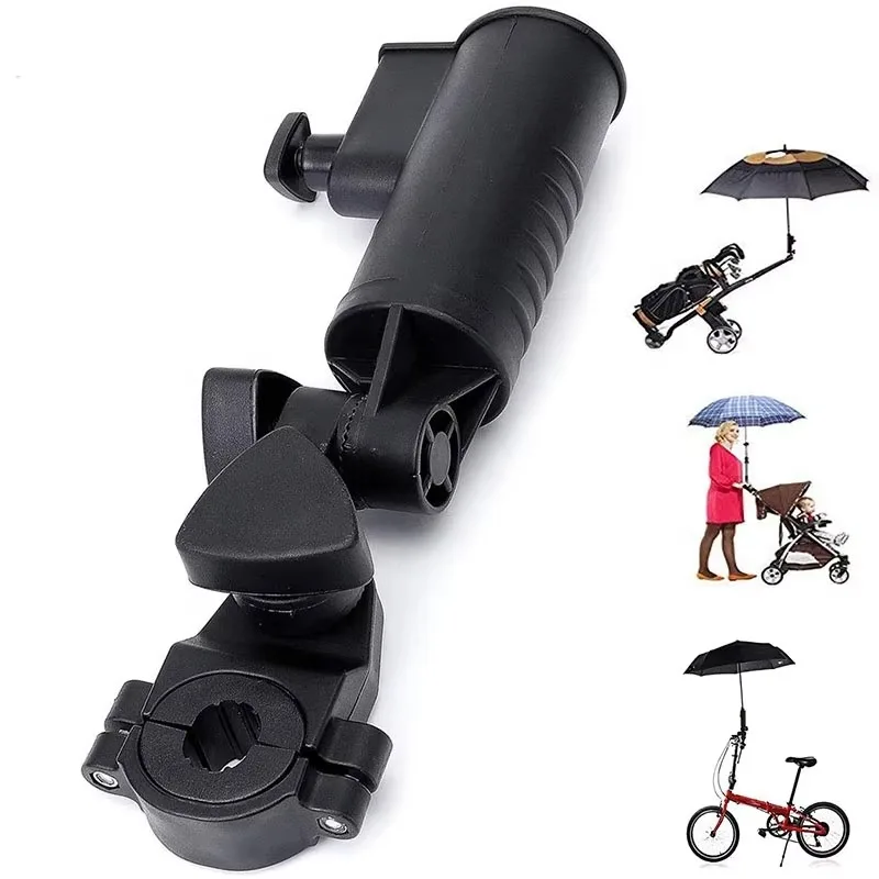 YTYINAmrta OEM Golf Cart Umbrella Holder Universal For Push Cart Adjustable Size Angle Stroller Attachment Clamp Bike High Grade