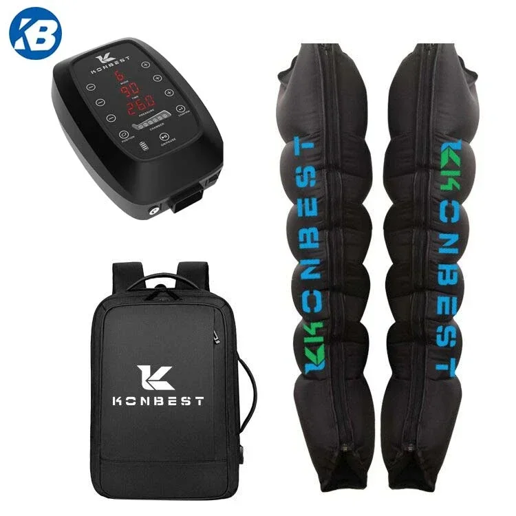 6 Chambers Rechargeable Normatec Air Compression Recovery Boots Massage Foot Leg Therapy System Massager Device